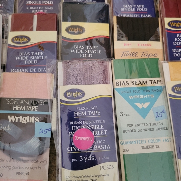 Vintage Lot Of 22 Bias And Hem Tape Wrights Etc - Picture 3 of 5